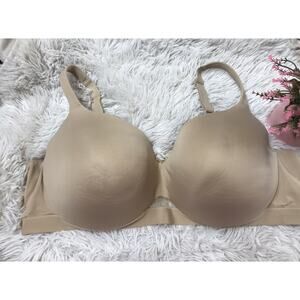 CACIQUE Lightly Lined Full Coverage BRA Size 52DDD Comfort Bliss Beige Plus Size